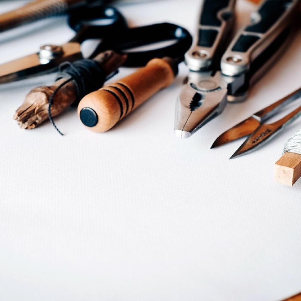 Tools on a desk