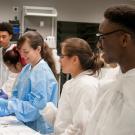 Students in a laboratory