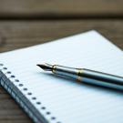 Pen on notebook